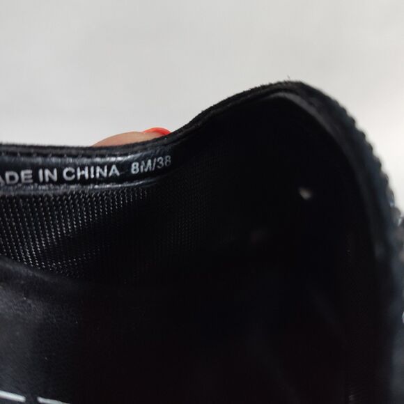 Sole Society Leather Beaded Black Slip-on Flat Pointy Toe Mules Size 8M Art Deco - Picture 8 of 10